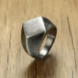 Men's Quadrangle Flat-Top Ring