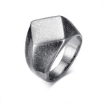 Men's Quadrangle Flat-Top Ring