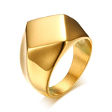 Men's Quadrangle Flat-Top Ring