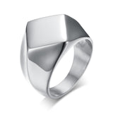 Men's Quadrangle Flat-Top Ring