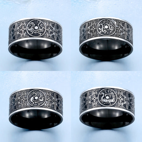 Stainless Steel Dragon Mens Ring