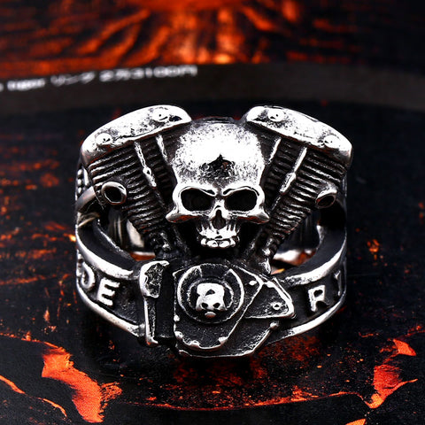 Stainless Steel Skull ring