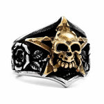 Gothic Punk Men Stainless Steel Ring