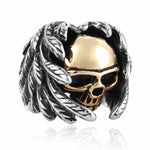 Gothic Punk Men Stainless Steel Ring