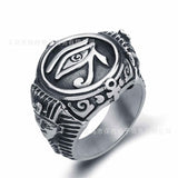 Gothic Punk Men Stainless Steel Ring