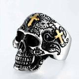 Gothic Punk Men Stainless Steel Ring