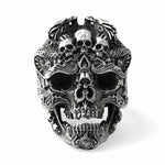 Gothic Punk Men Stainless Steel Ring