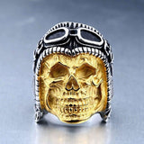 Gothic Punk Men Stainless Steel Ring