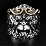 Gothic Punk Men Stainless Steel Ring