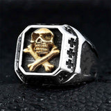 Gothic Punk Men Stainless Steel Ring