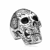 Gothic Punk Men Stainless Steel Ring