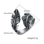 Gothic Punk Stainless Steel Ring