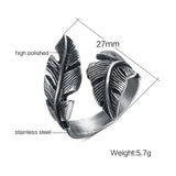 Gothic Punk Stainless Steel Ring