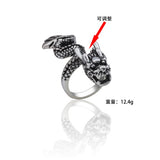 Gothic Punk Stainless Steel Ring