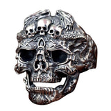 Retro Skeleton Devil Male Ring